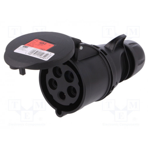 225-6X; Connector: AC supply 3-phase; plug; female; 32A; 400VAC; IP44; PCE