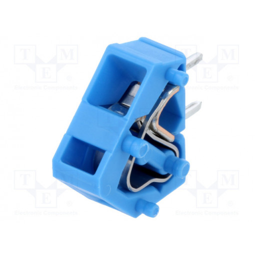 236-744; PCB terminal block; angled 45°; 5mm; ways: 1; on PCBs; 0.08÷2.5mm2; WAGO