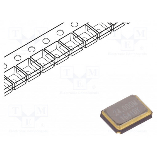LFXTAL058124CUTT; Resonator: quartz; 24MHz; ±20ppm; 18pF; SMD; 3.4x2.7x0.8mm; IQD FREQUENCY PRODUCTS