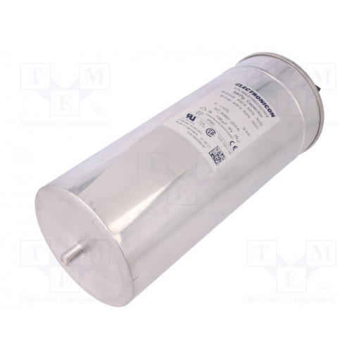 275.389-519900/221K02; Capacitor: polypropylene; three phase; 30kVAR; 400VAC; Ø116x280mm; ELECTRONICON 275.389-519900/221K02; Capacitor: polypropylene; three phase; 30kVAR; 400VAC; Ø116x280mm; ELECTRONICON