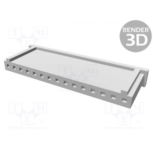 280363; Plug; wire-board; female; AMPMODU MOD II; 2.54mm; PIN: 15; TE Connectivity