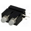 2814.2832; LED; in housing; red,green; 3mm; No.of diodes: 2; 20mA; 60°; MENTOR