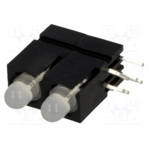 2814.2832; LED; in housing; red,green; 3mm; No.of diodes: 2; 20mA; 60°; MENTOR