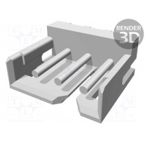 292161-3; Socket; wire-board; male; CT; 2mm; PIN: 3; THT; on PCBs; 4A; tinned; TE Connectivity
