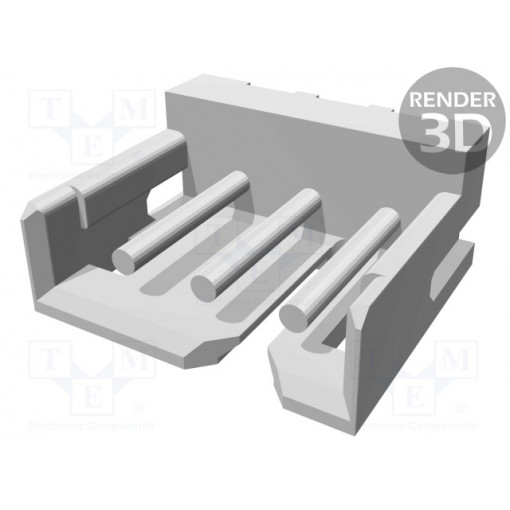292161-3; Socket; wire-board; male; CT; 2mm; PIN: 3; THT; on PCBs; 4A; tinned; TE Connectivity