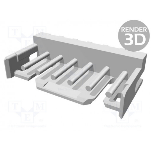 292161-6; Socket; wire-board; male; CT; 2mm; PIN: 6; THT; on PCBs; 4A; tinned; TE Connectivity