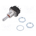2MT1-7; Switch: toggle; Pos: 3; DPDT; (ON)-OFF-(ON); 5A/28VAC; Leads: screw; HONEYWELL