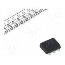 2N7002BKV.115; Transistor: N-MOSFET x2; unipolar; 60V; 0.24A; Idm: 1.2A; 0.525W; NEXPERIA 2N7002BKV.115; Transistor: N-MOSFET x2; unipolar; 60V; 0.24A; Idm: 1.2A; 0.525W; NEXPERIA