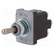 2NT1-5; Switch: toggle; Pos: 3; DPDT; (ON)-OFF-ON; 6A/230VAC; 18A/28VDC; HONEYWELL