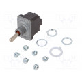 2NT1-8; Switch: toggle; Pos: 2; DPDT; (ON)-ON; 6A/230VAC; 18A/28VDC; IP67; HONEYWELL