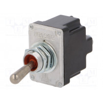 2TL1-6; Switch: toggle; Pos: 2; DPST; (ON)-OFF; 6A/230VAC; 18A/28VDC; IP67; HONEYWELL