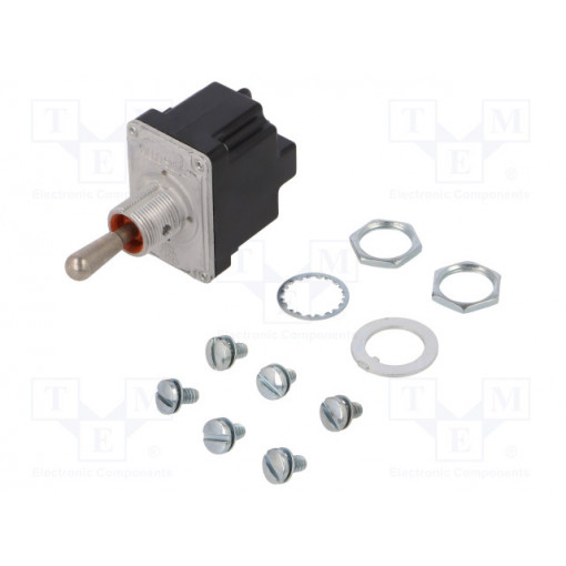 2TL1-70; Switch: toggle; Pos: 3; DPDT; (ON)-ON-(ON); 6A/230VAC; 18A/28VDC; HONEYWELL