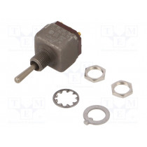 2TW1-7; Switch: toggle; Pos: 3; DPDT; (ON)-OFF-(ON); 5A/125VAC; 5A/30VDC; HONEYWELL