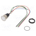 3-101-415; Switch: capacitive; Pos: 2; SPST; 0.1A/42VAC; 0.1A/60VDC; IP67; RGB; SCHURTER