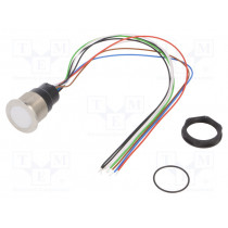 3-101-415; Switch: capacitive; Pos: 2; SPST; 0.1A/42VAC; 0.1A/60VDC; IP67; RGB; SCHURTER