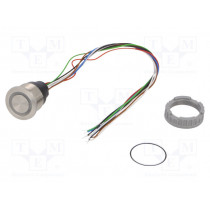 3-101-430; Switch: capacitive; Pos: 2; SPST; 0.1A/42VAC; 0.1A/60VDC; IP67; RGB; SCHURTER