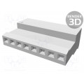 3-640443-8; Plug; wire-board; female; PIN: 8; 2.54mm; IDC; for cable; MTA-100; TE Connectivity 3-640443-8; Plug; wire-board; female; PIN: 8; 2.54mm; IDC; for cable; MTA-100; TE Connectivity