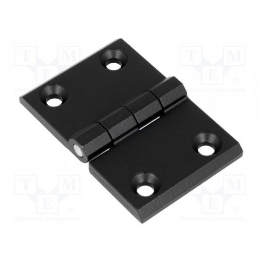 3.510.02; Hinge; Width: 76mm; zinc and aluminium alloy; black; H: 50mm; ROZTOCZE