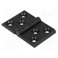 3.510.23; Hinge; Width: 76mm; zinc and aluminium alloy; H: 50mm; Holes no: 6; ROZTOCZE