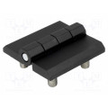 3.511.22; Hinge; Width: 60mm; zinc and aluminium alloy; black; H: 60mm; ROZTOCZE