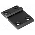 3.512.12; Hinge; Width: 90mm; zinc and aluminium alloy; black; H: 60mm; ROZTOCZE
