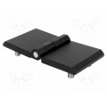 3.513.22; Hinge; Width: 120mm; zinc and aluminium alloy; black; H: 60mm; ROZTOCZE