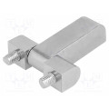 3.ST21.001; Hinge; Width: 61mm; zinc-plated steel; H: 55mm; with assembly stem; ROZTOCZE