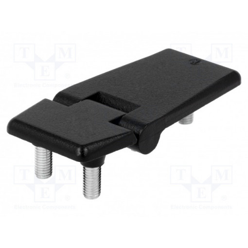 3.ZN1 RAL-9005; Hinge; L: 70mm; zinc and aluminium alloy; black; H: 33mm; ROZTOCZE
