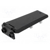 3.ZN3 RAL-9005; Hinge; L: 72mm; zinc and aluminium alloy; black; H: 33mm; ROZTOCZE