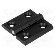 3.ZN65.001 RAL-9005; Hinge; Width: 50mm; zinc and aluminium alloy; black; H: 50mm; ROZTOCZE