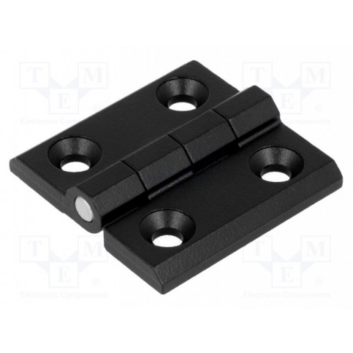 3.ZN65.001 RAL-9005; Hinge; Width: 50mm; zinc and aluminium alloy; black; H: 50mm; ROZTOCZE
