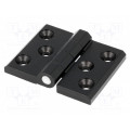 3.ZN66.001 RAL-9005; Hinge; Width: 76mm; zinc and aluminium alloy; black; H: 60mm; ROZTOCZE
