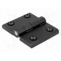 3.ZN66.002 RAL-9005; Hinge; Width: 76mm; zinc and aluminium alloy; black; H: 60mm; ROZTOCZE