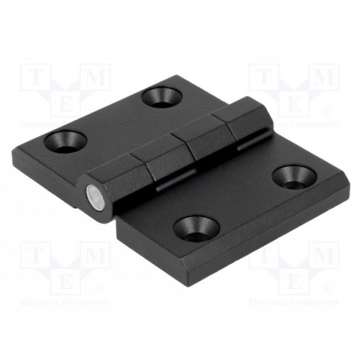 3.ZN66.002 RAL-9005; Hinge; Width: 76mm; zinc and aluminium alloy; black; H: 60mm; ROZTOCZE
