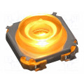 3006.2101; Microswitch TACT; SPST-NO; Pos: 2; 0.05A/28VDC; SMT; LED; yellow; 4N; Marquardt