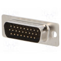 301A10139X; D-Sub HD; PIN: 26; male; for cable; soldering; 3A; CONEC 301A10139X; D-Sub HD; PIN: 26; male; for cable; soldering; 3A; CONEC