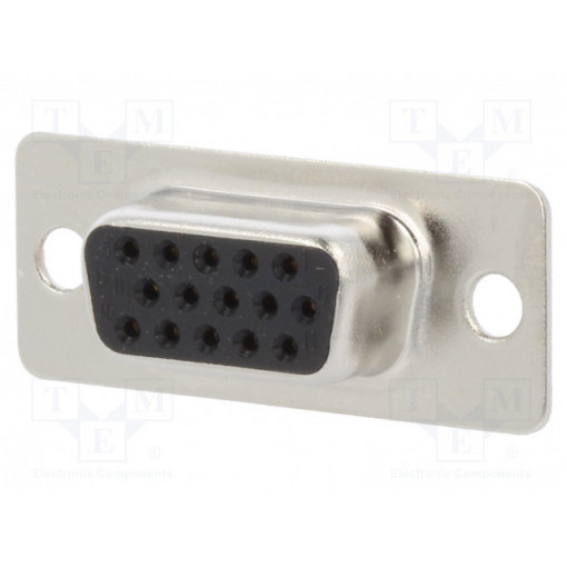 302A10129X; D-Sub HD; PIN: 15; female; for cable; soldering; 3A; CONEC
