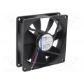3412NGME; Fan: DC; axial; 92x92x25mm; 72m3/h; 28dBA; slide bearing; 2300rpm; EBM-PAPST
