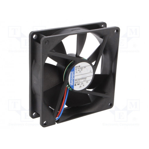 3414 NG; Fan: DC; axial; 92x92x25mm; 84m3/h; 32dBA; slide bearing; 2700rpm; EBM-PAPST