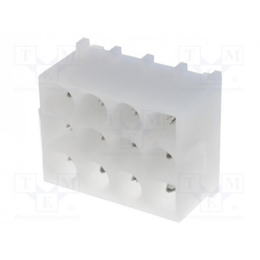 350433-1; Socket; wire-wire/PCB; male; Universal MATE-N-LOK; 6.35mm; PIN: 12; TE Connectivity