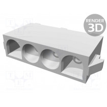 350826-1; Socket; wire-wire/PCB; male; Universal MATE-N-LOK; 6.35mm; PIN: 4; TE Connectivity