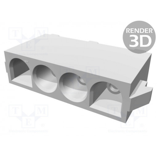 350826-1; Socket; wire-wire/PCB; male; Universal MATE-N-LOK; 6.35mm; PIN: 4; TE Connectivity