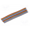 3553 MC005; Wire: ribbon; stranded; Cu; 30x26AWG; unshielded; PVC; 150/600V; ALPHA WIRE 3553 MC005; Wire: ribbon; stranded; Cu; 30x26AWG; unshielded; PVC; 150/600V; ALPHA WIRE