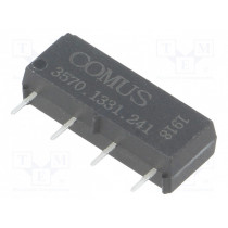 3570.1331.241; Relay: reed; SPST-NO; Ucoil: 24VDC; 500mA; max.150VDC; 10W; THT; SIP; COMUS 3570.1331.241; Relay: reed; SPST-NO; Ucoil: 24VDC; 500mA; max.150VDC; 10W; THT; SIP; COMUS