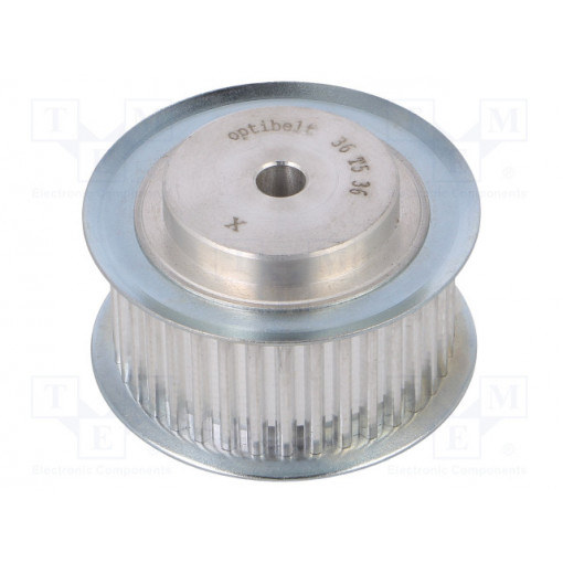 36 T5      36-200ZA; Belt pulley; T5; W: 25mm; whell width: 36mm; Ø: 56.45mm; aluminium; OPTIBELT