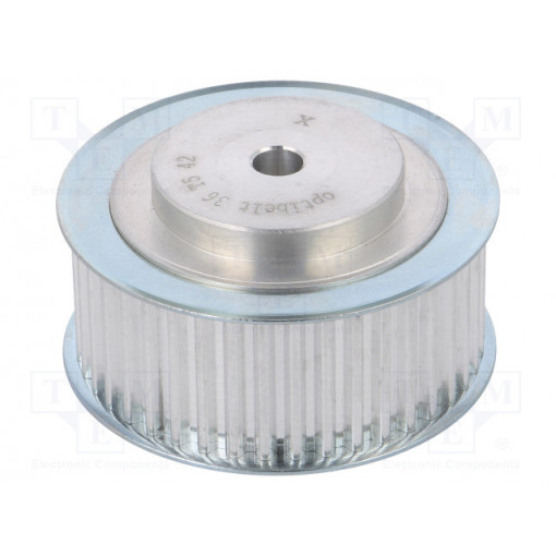 36 T5      42-200ZA; Belt pulley; T5; W: 25mm; whell width: 36mm; Ø: 66mm; aluminium; ZRS; OPTIBELT