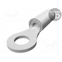 36152; Ring terminal; M3,5; Ø: 3.68mm; 0.26÷1.65mm2; crimped; for cable; TE Connectivity