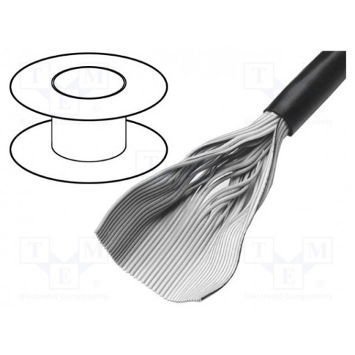 3759/15SF (100FT); Wire: ribbon; round; 1.27mm; stranded; Cu; 15x28AWG; unshielded; PVC; 3M