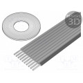3770-10 (100FT); Wire: ribbon; 1.27mm; stranded; Cu; 10x26AWG; unshielded; TPE; grey; 3M 3770-10 (100FT); Wire: ribbon; 1.27mm; stranded; Cu; 10x26AWG; unshielded; TPE; grey; 3M