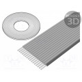 3770-16 (100 FT); Wire: ribbon; 1.27mm; stranded; Cu; 16x26AWG; unshielded; TPE; grey; 3M 3770-16 (100 FT); Wire: ribbon; 1.27mm; stranded; Cu; 16x26AWG; unshielded; TPE; grey; 3M